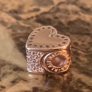 RETIRED Authentic Pandora Rose ESSENCE Dedication Charm ALE MET PANDORA CZ